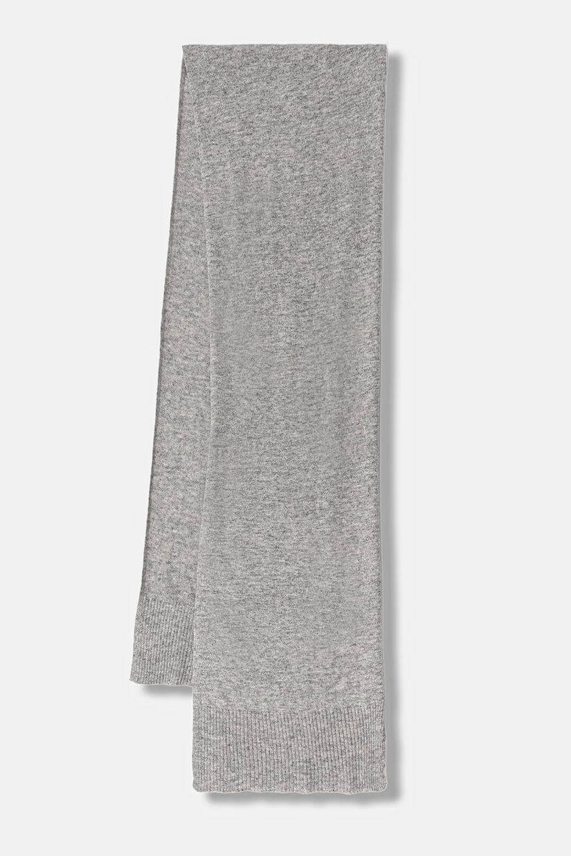 United Colors of Benetton eșarfă de lână culoarea negru, uni, 1002DU01E