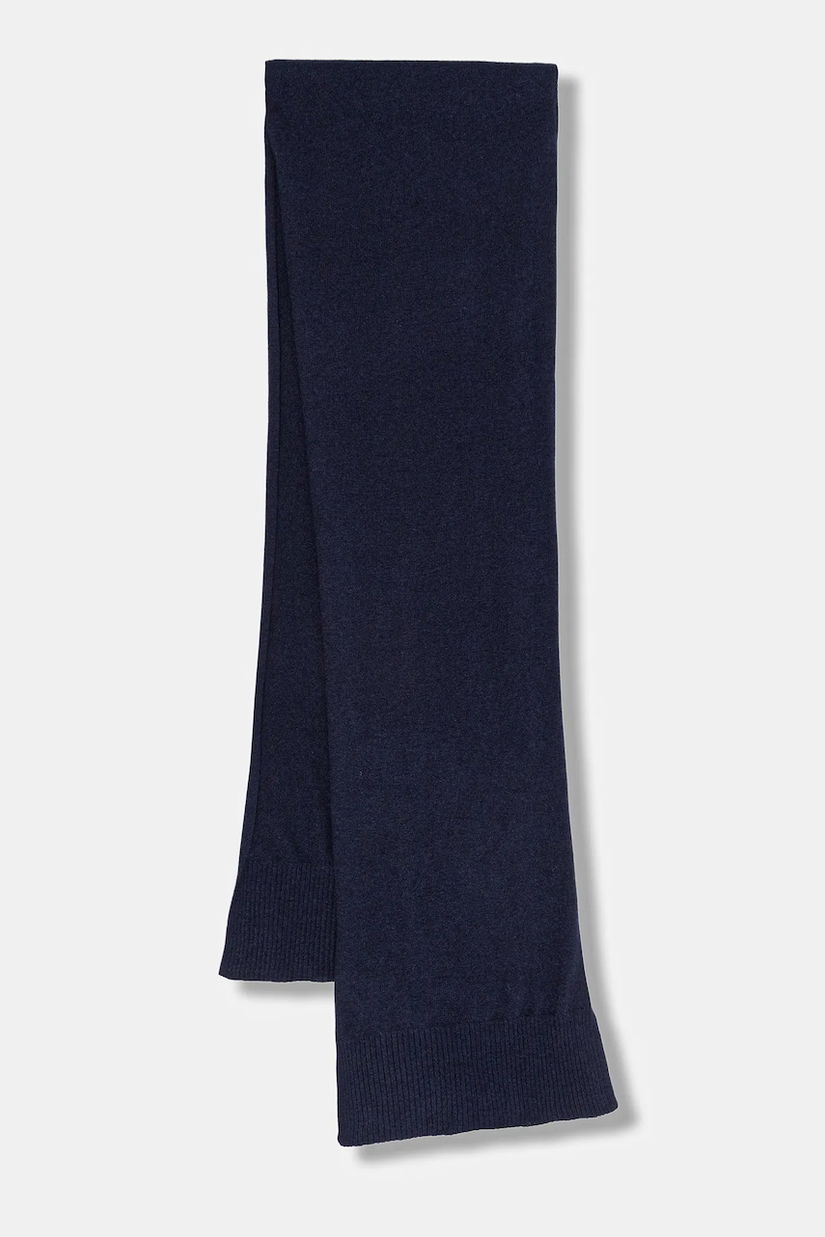 United Colors of Benetton eșarfă de lână culoarea negru, uni, 1002DU01E