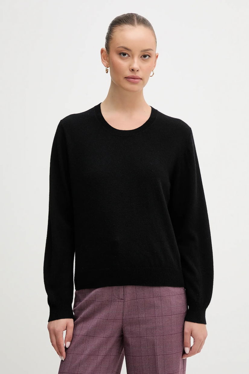 United Colors of Benetton pulover de lână culoarea negru, 1002D10BG