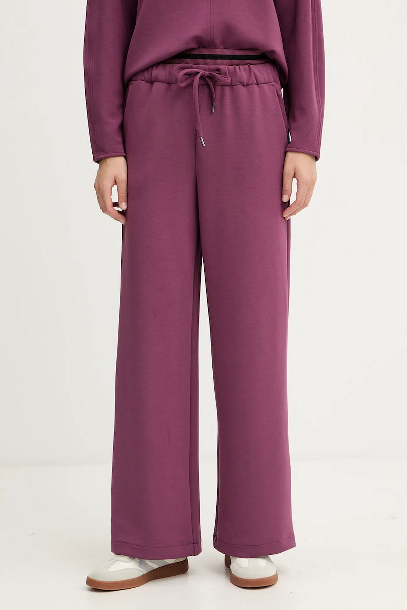 United Colors of Benetton pantaloni de trening culoarea violet, melanj, 3QAFDF01D