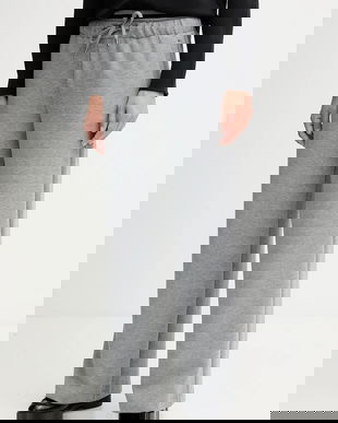 United Colors of Benetton pantaloni de trening culoarea gri, melanj, 3QAFDF01D