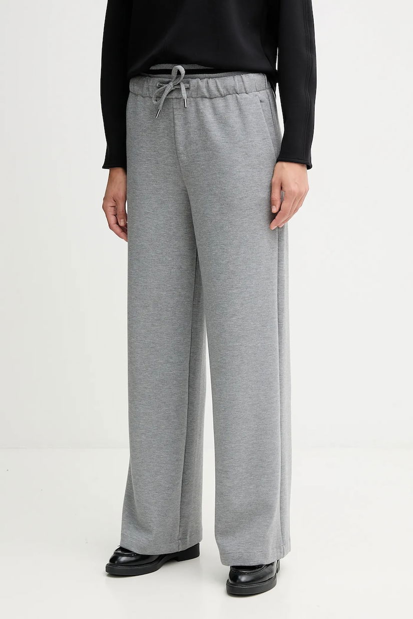 United Colors of Benetton pantaloni de trening culoarea gri, melanj, 3QAFDF01D