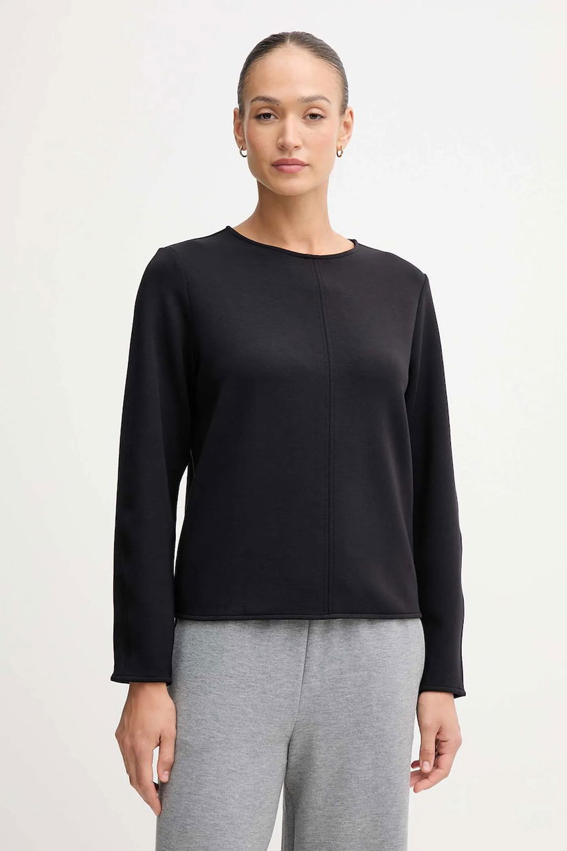 United Colors of Benetton bluză culoarea negru, uni, 3QAFD10AU