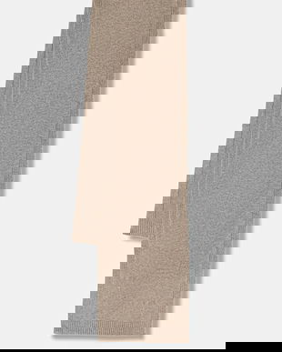 United Colors of Benetton eșarfă cu lână culoarea maro, uni, 122HDU01O