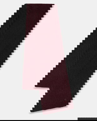 United Colors of Benetton eșarfă cu lână culoarea bordo, uni, 122HDU01O