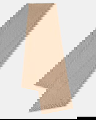 United Colors of Benetton eșarfă cu lână culoarea bej, uni, 122HDU01O