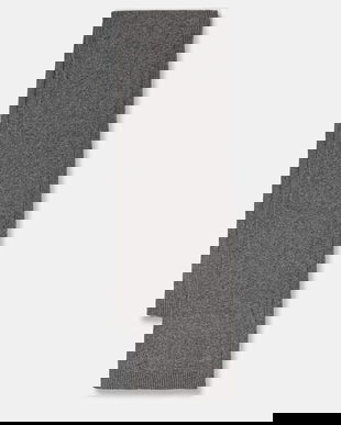 United Colors of Benetton eșarfă cu lână culoarea gri, uni, 122HDU01O