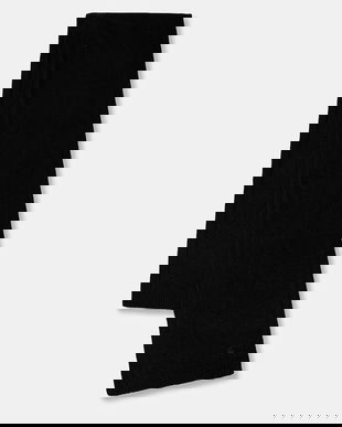 United Colors of Benetton eșarfă cu lână culoarea negru, uni, 122HDU01O