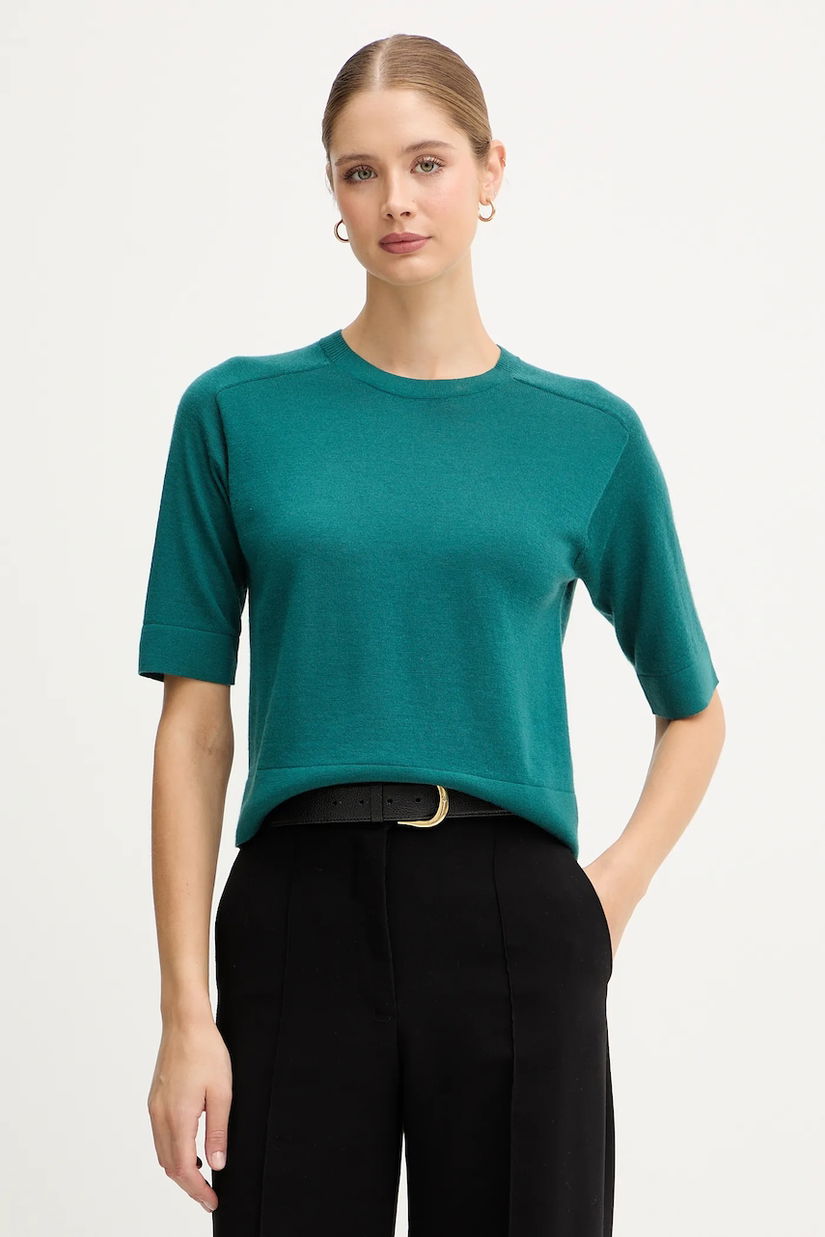 United Colors of Benetton pulover de lână culoarea verde, light, 11AHD10E6