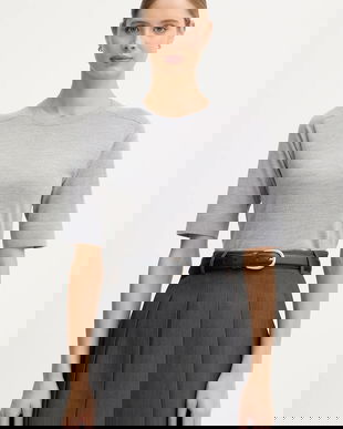 United Colors of Benetton pulover de lână culoarea gri, light, 11AHD10E6