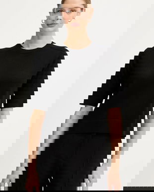 United Colors of Benetton pulover de lână culoarea negru, light, 11AHD10E6