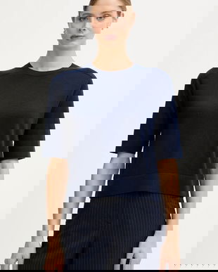 United Colors of Benetton pulover de lână culoarea bleumarin, light, 11AHD10E6