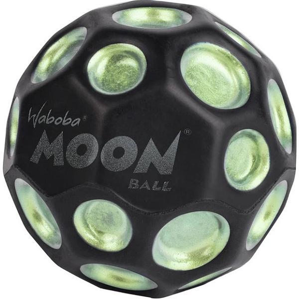 Minge hiperelastica: Waboba Moon Ball. Neagra cu pete verzi