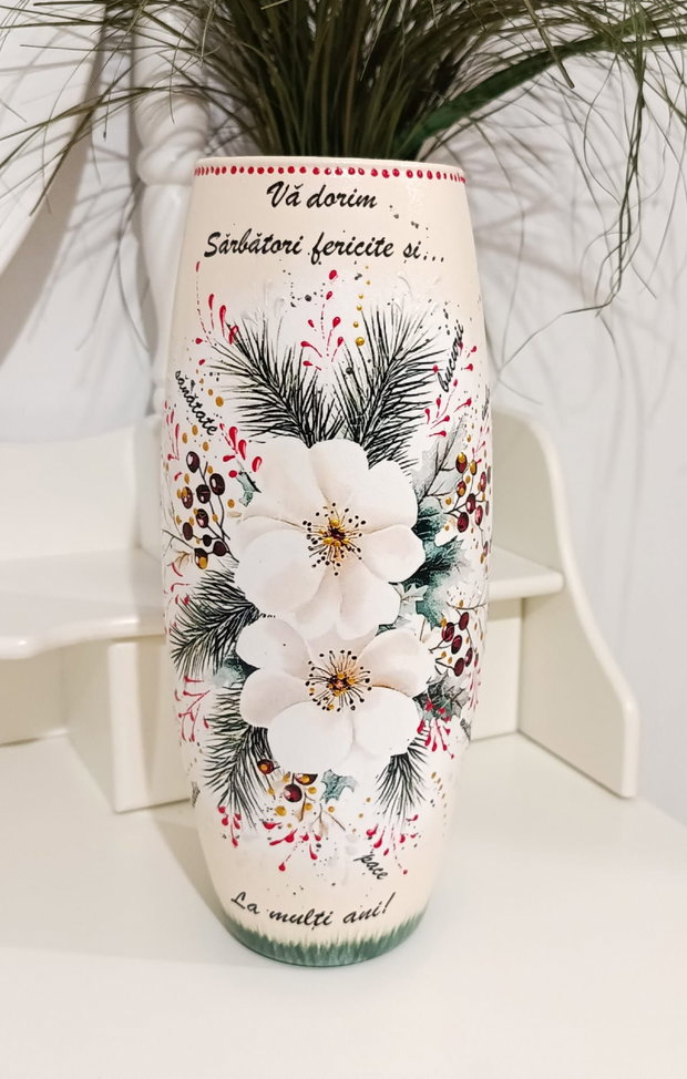 Vaza cadou sarbatori de iarna sau an nou