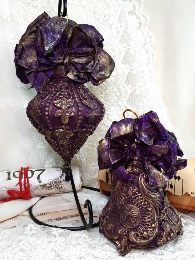 Splendoare Regală de Crăciun - decoratiuni handmade in stil baroc