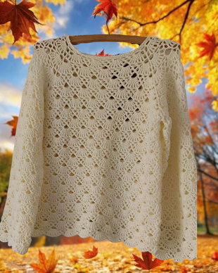 Bluza tricotata manual