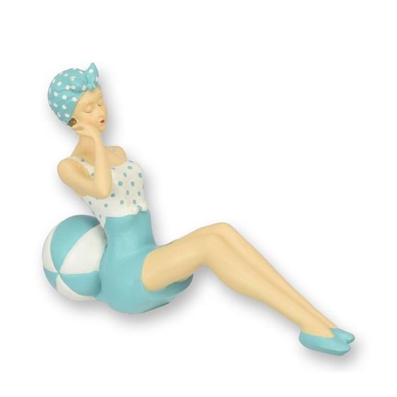 Fata cu mingea-figurina decorativa din rasini