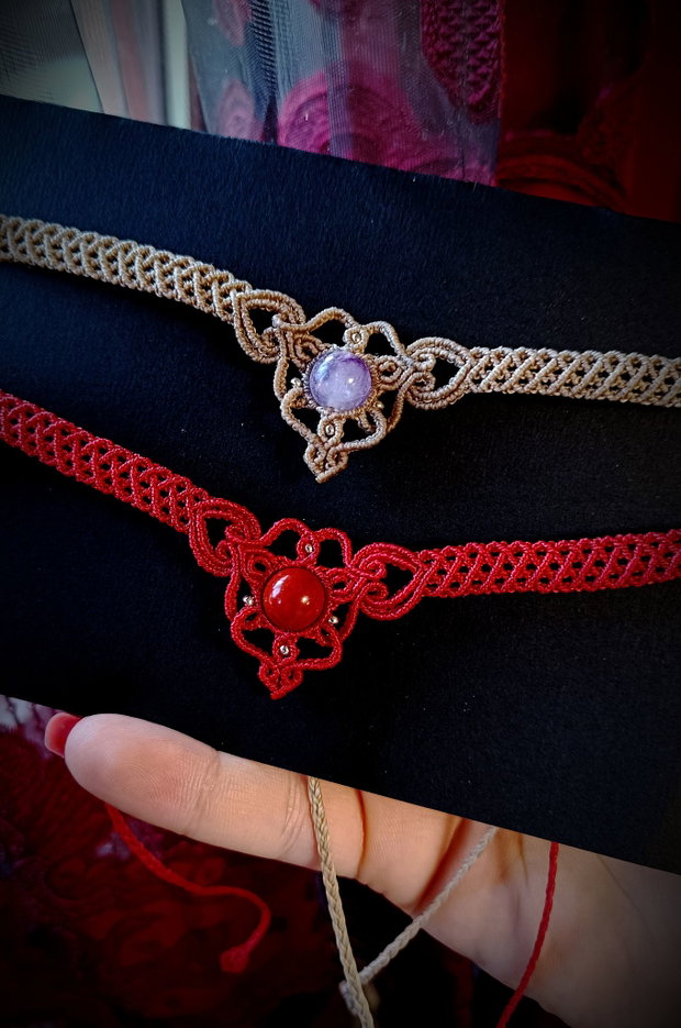 Choker Minimalist cu piatra semiprețioasa