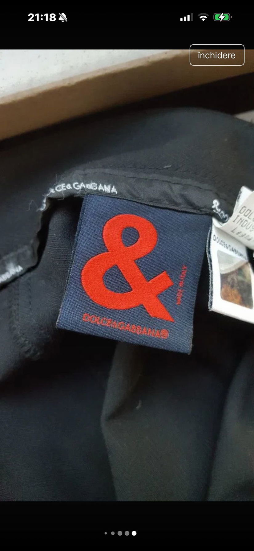 PANTALONI DOLCE GABBANA AUTENTICI CU HOLOGRAMA, ELEGANTI,LANA FINA,MARIME 42