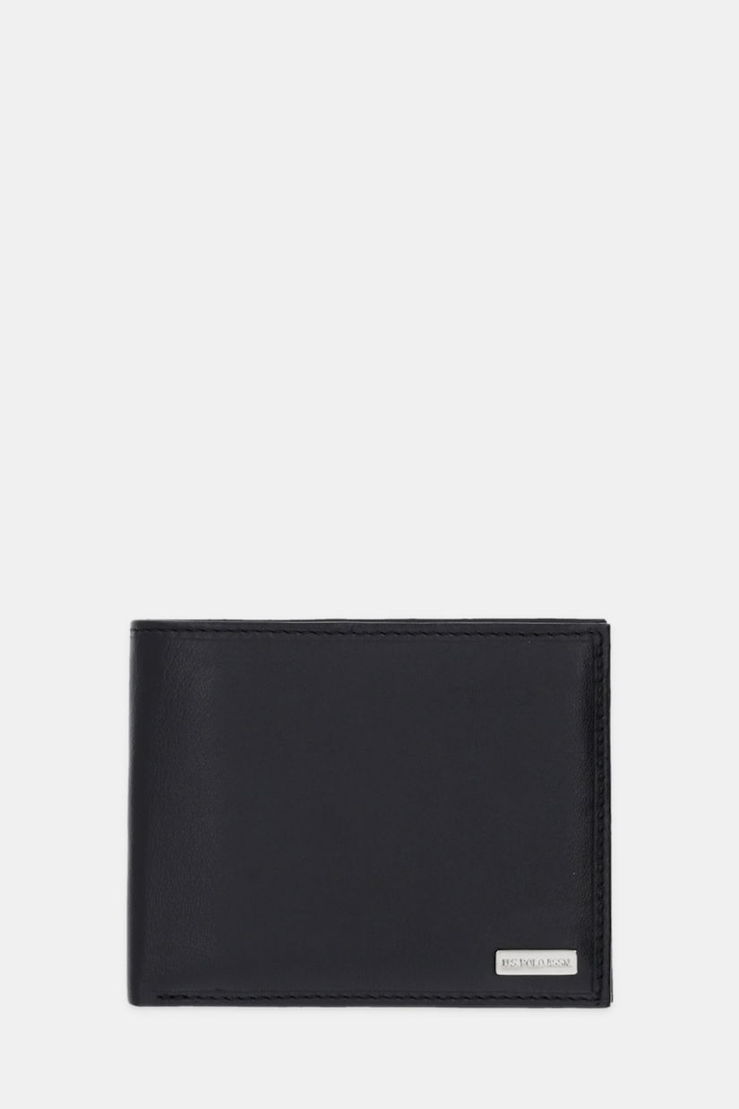 U.S. Polo Assn. portofel de piele Utah H. culoarea negru, WEUUA2612MHA