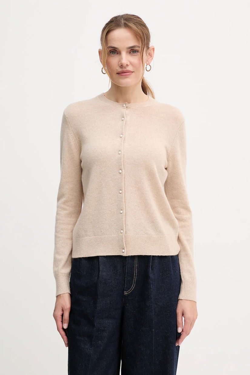 United Colors of Benetton cardigan din cașmir culoarea bej, 1033D502A