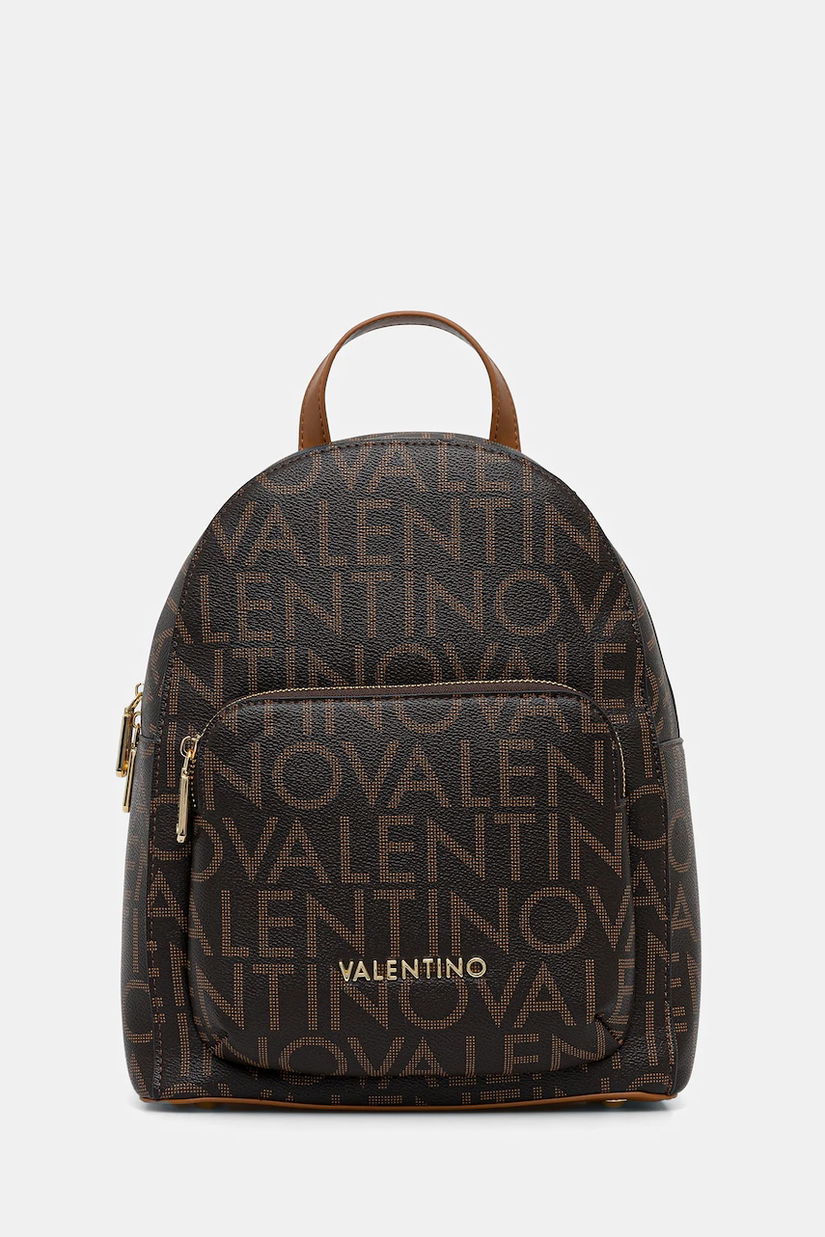 Valentino Bags rucsac REGINA RE culoarea maro, mic, cu imprimeu, VBS9IS20