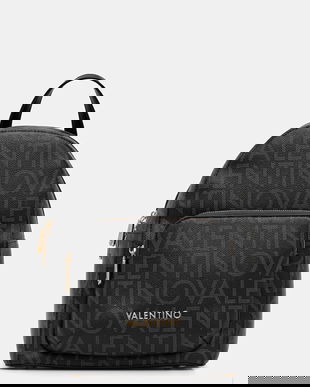 Valentino Bags rucsac REGINA RE culoarea negru, mic, cu imprimeu, VBS9IS20