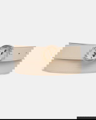 Valentino Bags curea FLAME culoarea bej, VCS9ND57