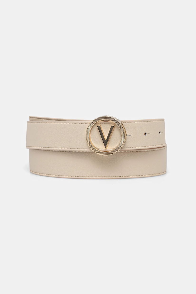 Valentino Bags curea FLAME culoarea bej, VCS9ND57