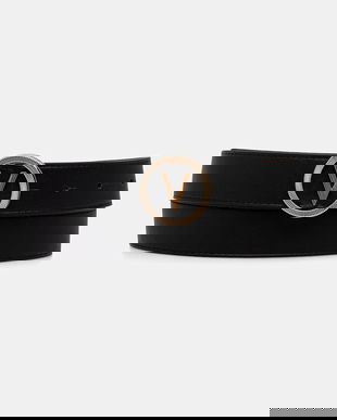 Valentino Bags curea FLAME culoarea negru, VCS9ND57