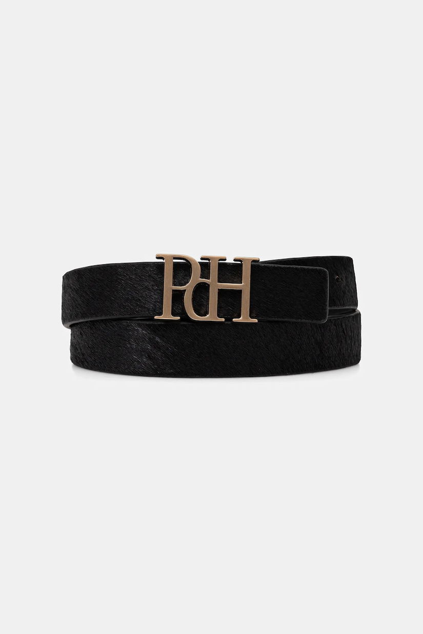 Pedro del Hierro curea de piele culoarea negru, 4692163