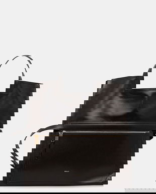 Bally poșetă de piele culoarea maro, WAC04S