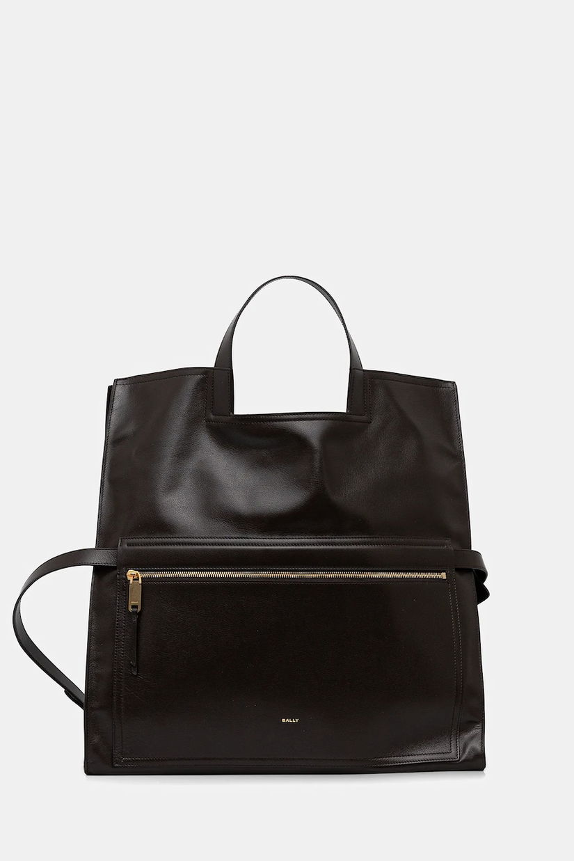 Bally poșetă de piele culoarea maro, WAC04S