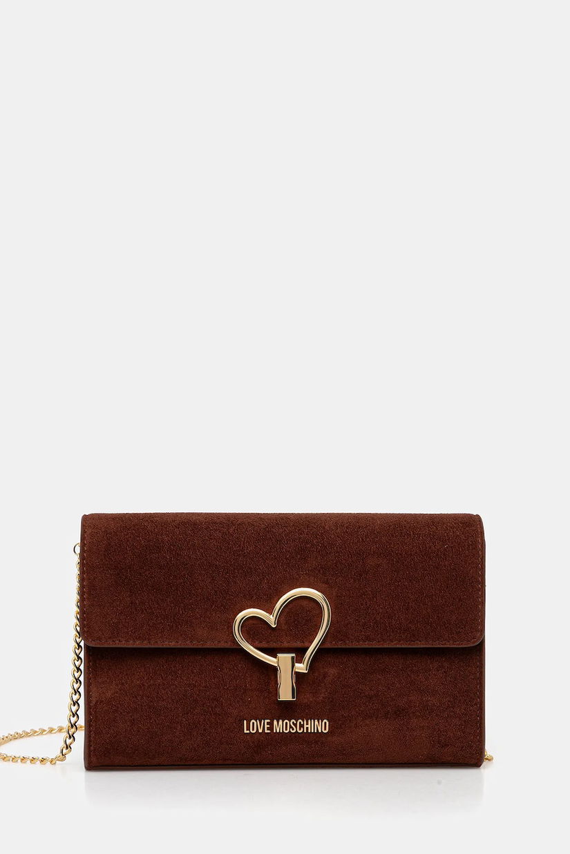 Love Moschino poșetă culoarea portocaliu, JC4327PP0NKX0204
