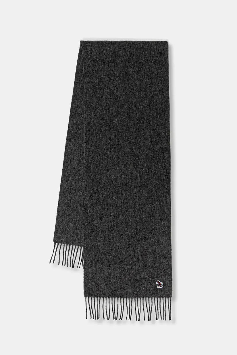 Paul Smith eșarfă de lână culoarea gri, uni, M1A-150K-PZEBRA