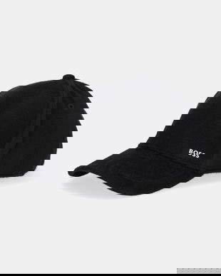 BOSS șapcă de baseball din amestec de lână culoarea negru, 50550616