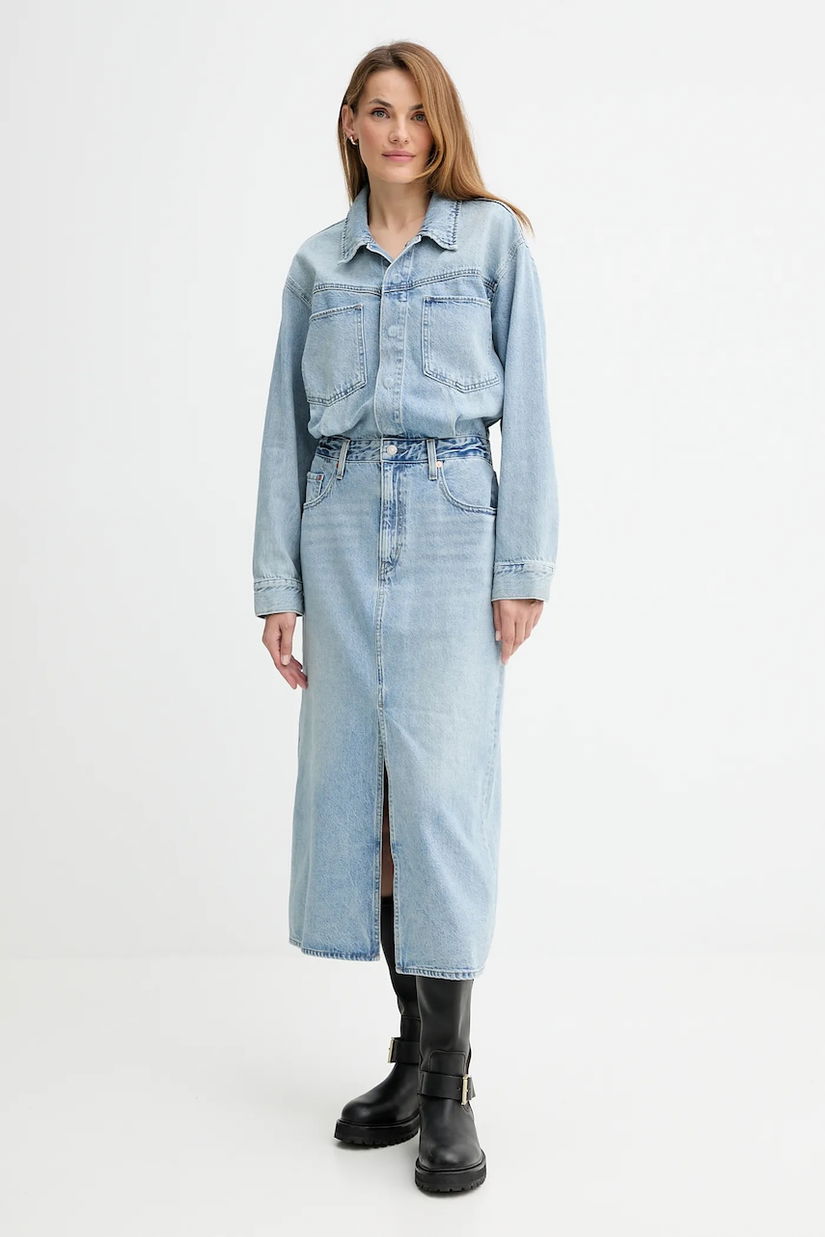 Levi's rochie jeans maxi, drept, 0002Q