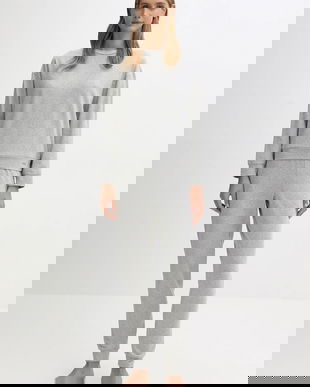 United Colors of Benetton pijama culoarea gri, 3L333P04A