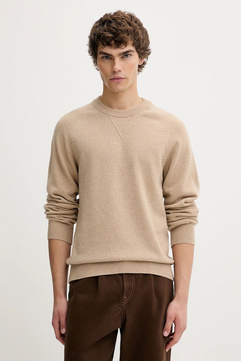 PS Paul Smith pulover de lână culoarea bej, light, M2R-487Z-T22514