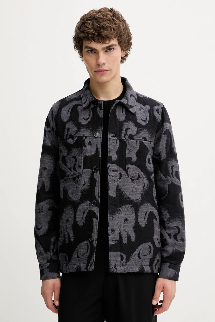 PS Paul Smith cămadă culoarea negru, cu guler clasic, regular, M2R-955U-T22505