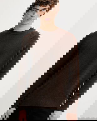 FROM FUTURE pulover de cașmir culoarea maro, light, MPR01486