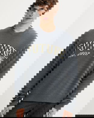 FROM FUTURE pulover de cașmir culoarea gri, light, MPR03345