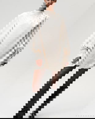 Undress Code rochie culoarea bej, mini, oversize, 1040