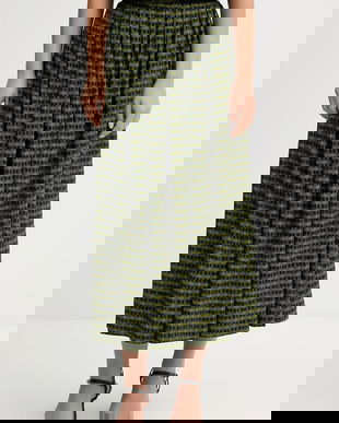 United Colors of Benetton fustă midi, evazați, 4XVWD0056