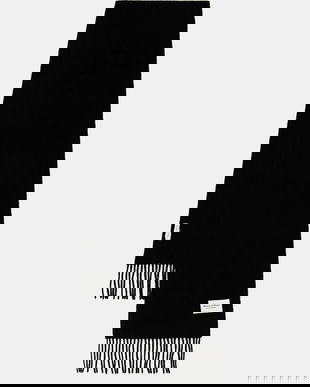 Marc O'Polo eșarfă de lână culoarea negru, uni, 509805102065