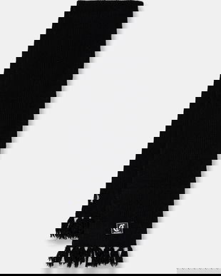 Just Cavalli eșarfă cu lână culoarea negru, melanj, 79RA2H08 ZG411