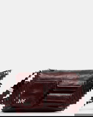 MICHAEL Michael Kors poșetă de piele culoarea bordo, 30S5SM3L8Y