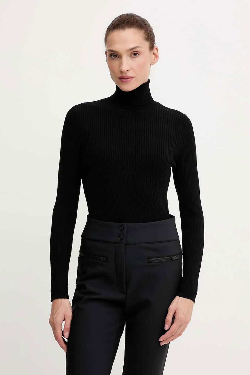 Fusalp pulover Ancelle culoarea negru, light, cu guler, O1110