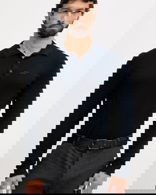 Lindbergh pulover culoarea bleumarin, light, 30-800144