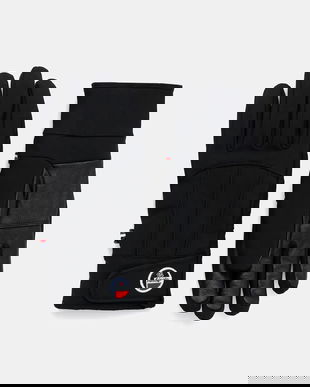 Fusalp mănuși de schi din piele culoarea negru, T2701